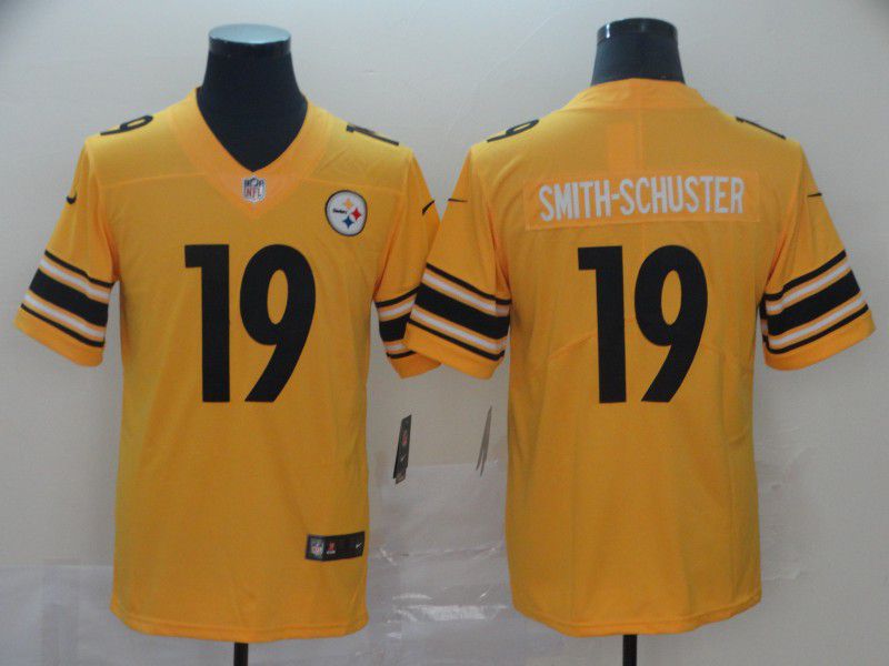Men Pittsburgh Steelers 19 Smith-schuster Yellow Nike Vapor Untouchable Limited NFL Jersey
